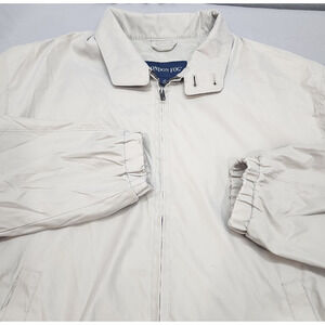 Vtg‎ 90’s Men’s London Fog Tan Harrington Style Zip Up Jacket Sz Large